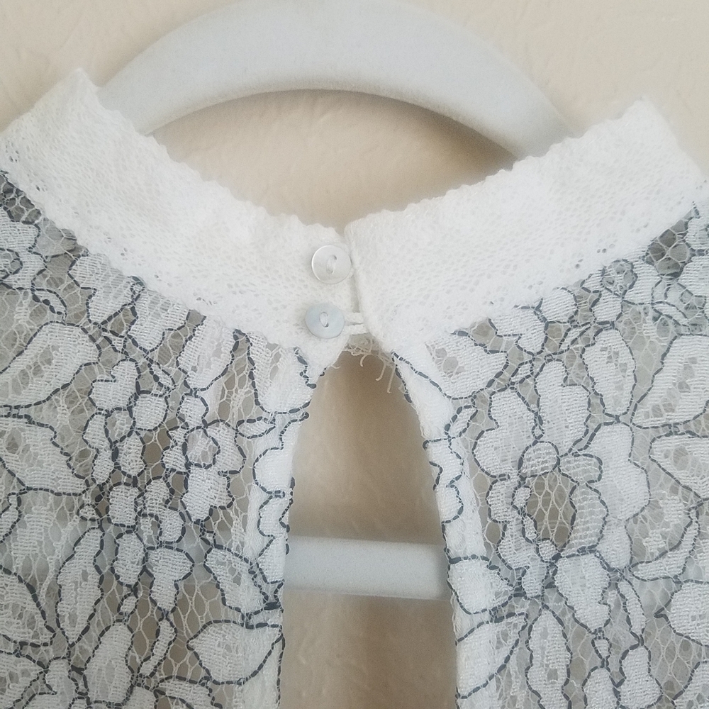 đź’ĄSOLDđź’ĄFree People Tell Tale Lace Tunic Dress S - Picture 9 of 12